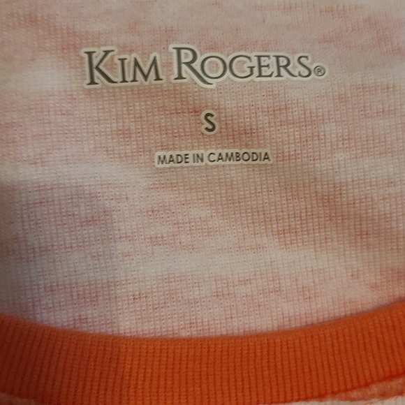 (402) Kim Roger's Woman's Long Sleeve Blouse,  Size: Small Color: Orange - Picture 8 of 16